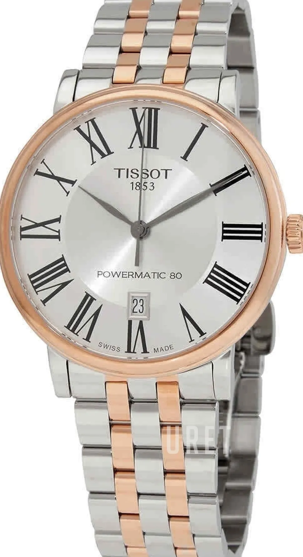 Carson Silverfärgad/Roséguldstonat stål Ø40 mm