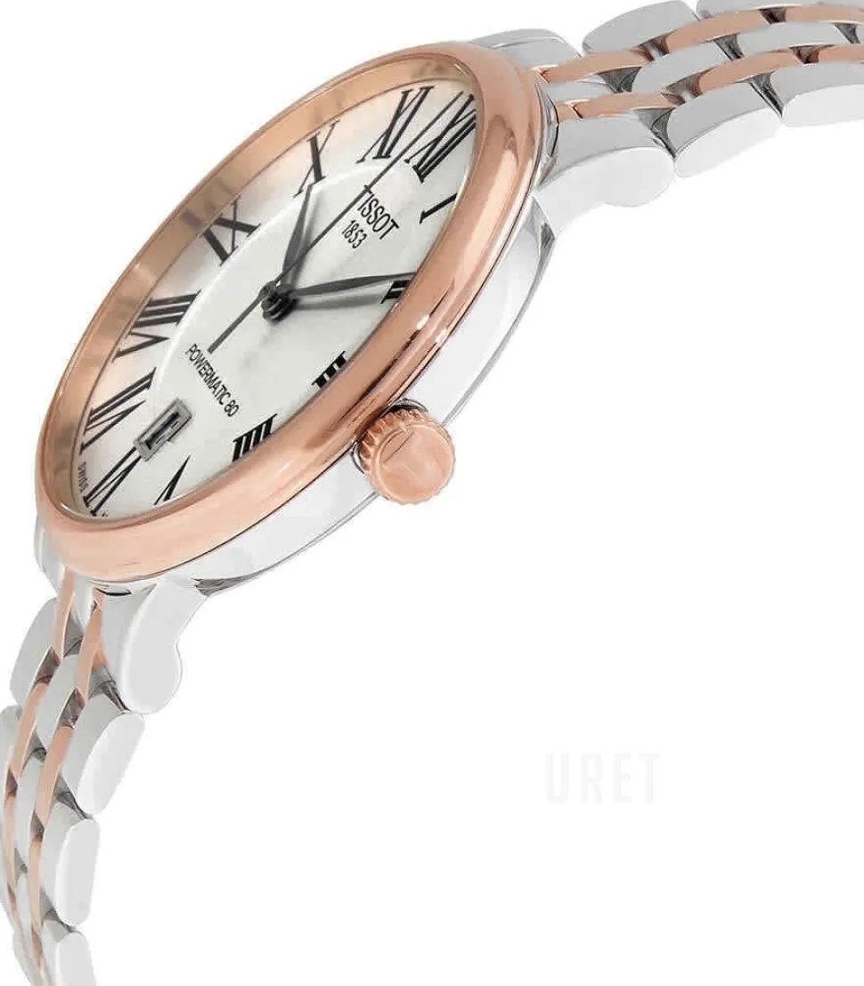 Carson Silverfärgad/Roséguldstonat stål Ø40 mm