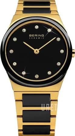 Ceramic Svart/Gulguldtonat stål Ø30 mm