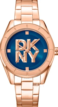 Chambers Midi Blå/Roséguldstonat stål Ø34 mm