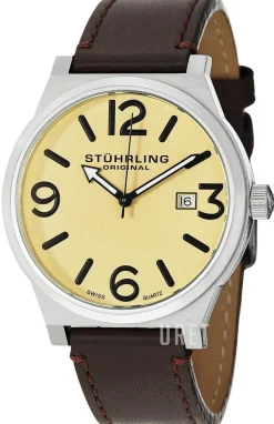 Champagnefärgad/Läder Ø42 mm