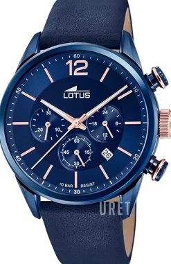 Chrono Blå/Läder Ø43 mm