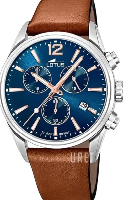 Chrono Blå/Läder Ø42 mm