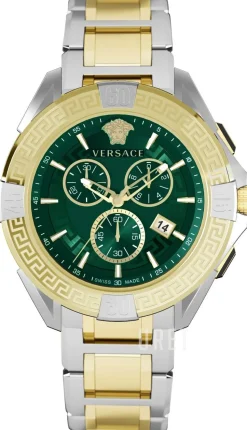 Chrono Grön/Gulguldtonat stål Ø46 mm