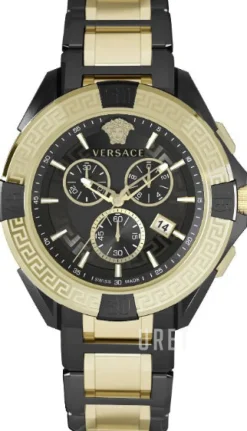 Chrono Svart/Gulguldtonat stål Ø46 mm