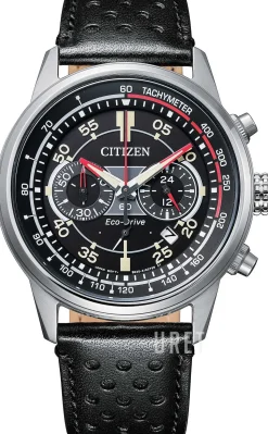 Chrono Svart/Läder Ø42 mm