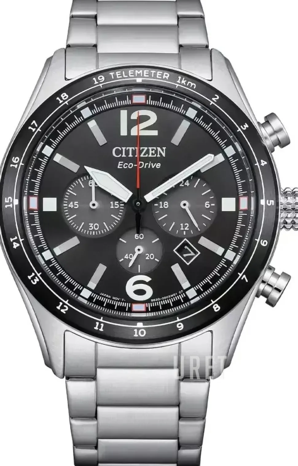 Chrono Svart/Stål Ø43 mm