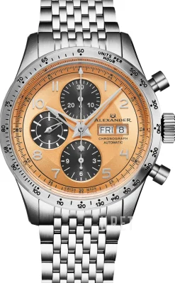 Chronograph Roséguldstonad/Stål Ø42 mm