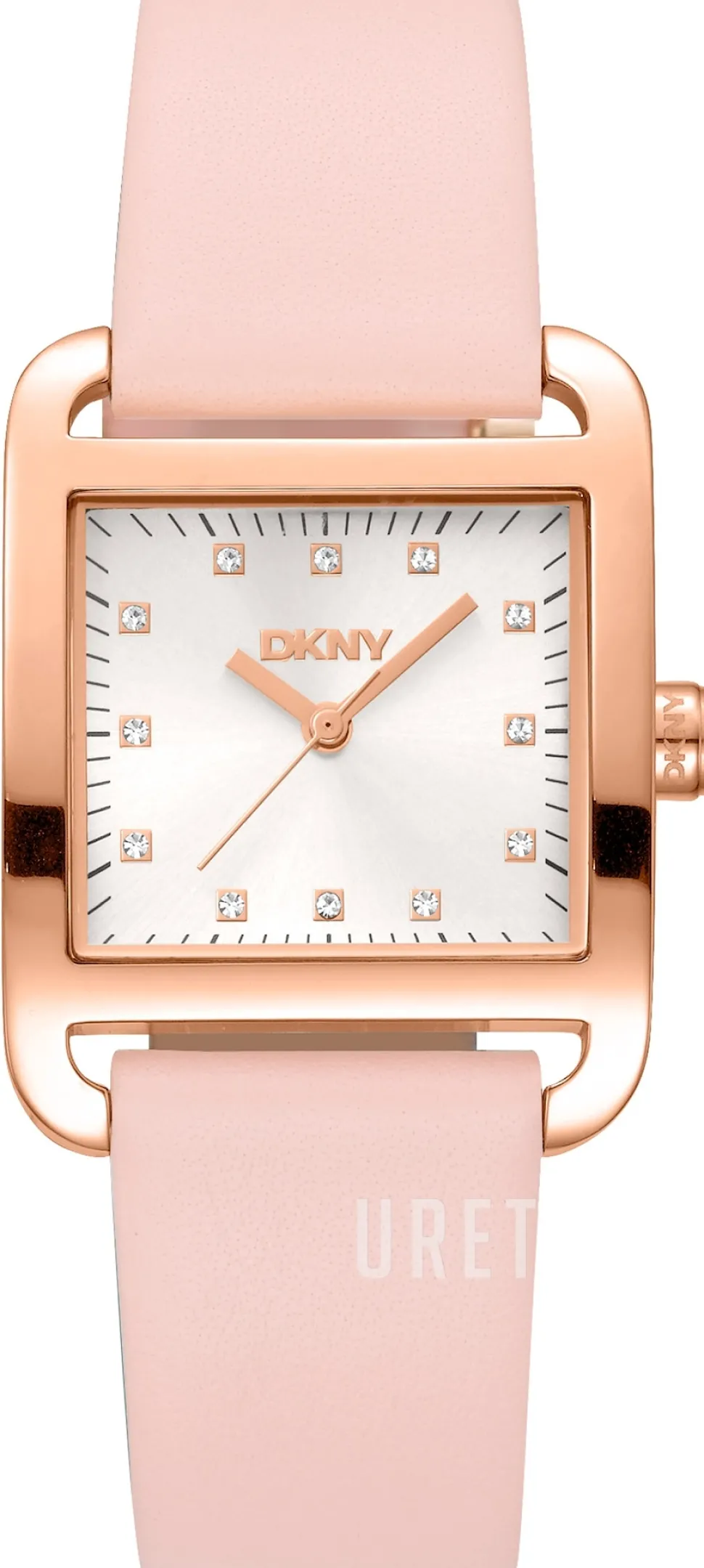 City Midi Silverfärgad/Läder 35x27 mm