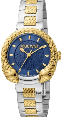 Classic Blå/Guldtonat stål Ø32 mm