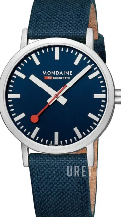 Classic Blå/Läder Ø40 mm