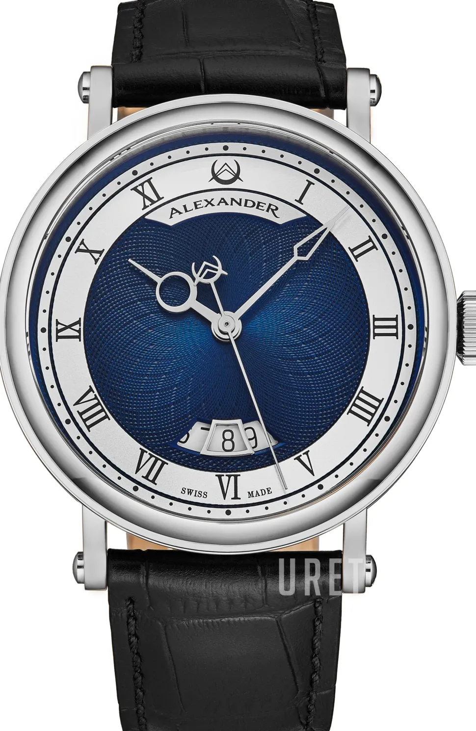 Classic Blå/Läder Ø43 mm