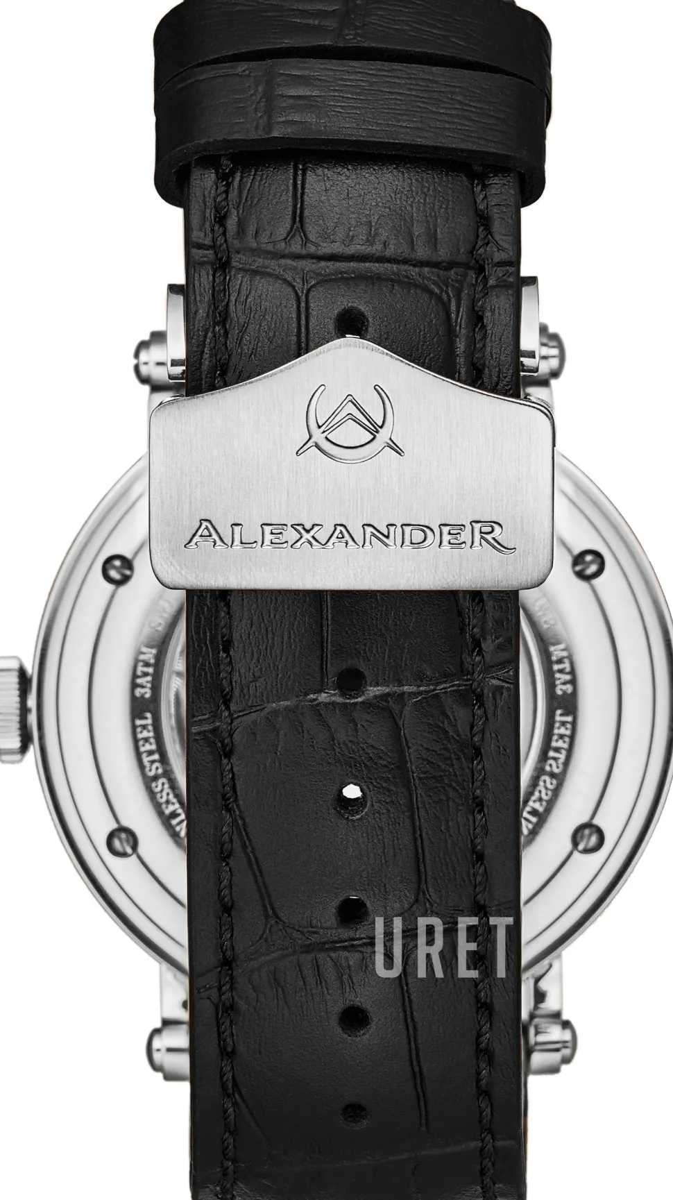 Classic Blå/Läder Ø43 mm