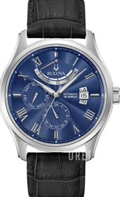 Classic Blå/Läder Ø43 mm