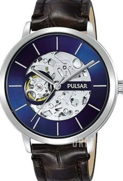 Classic Blå/Läder Ø42 mm