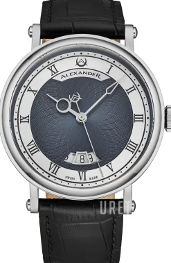 Classic Blå/Läder Ø43 mm