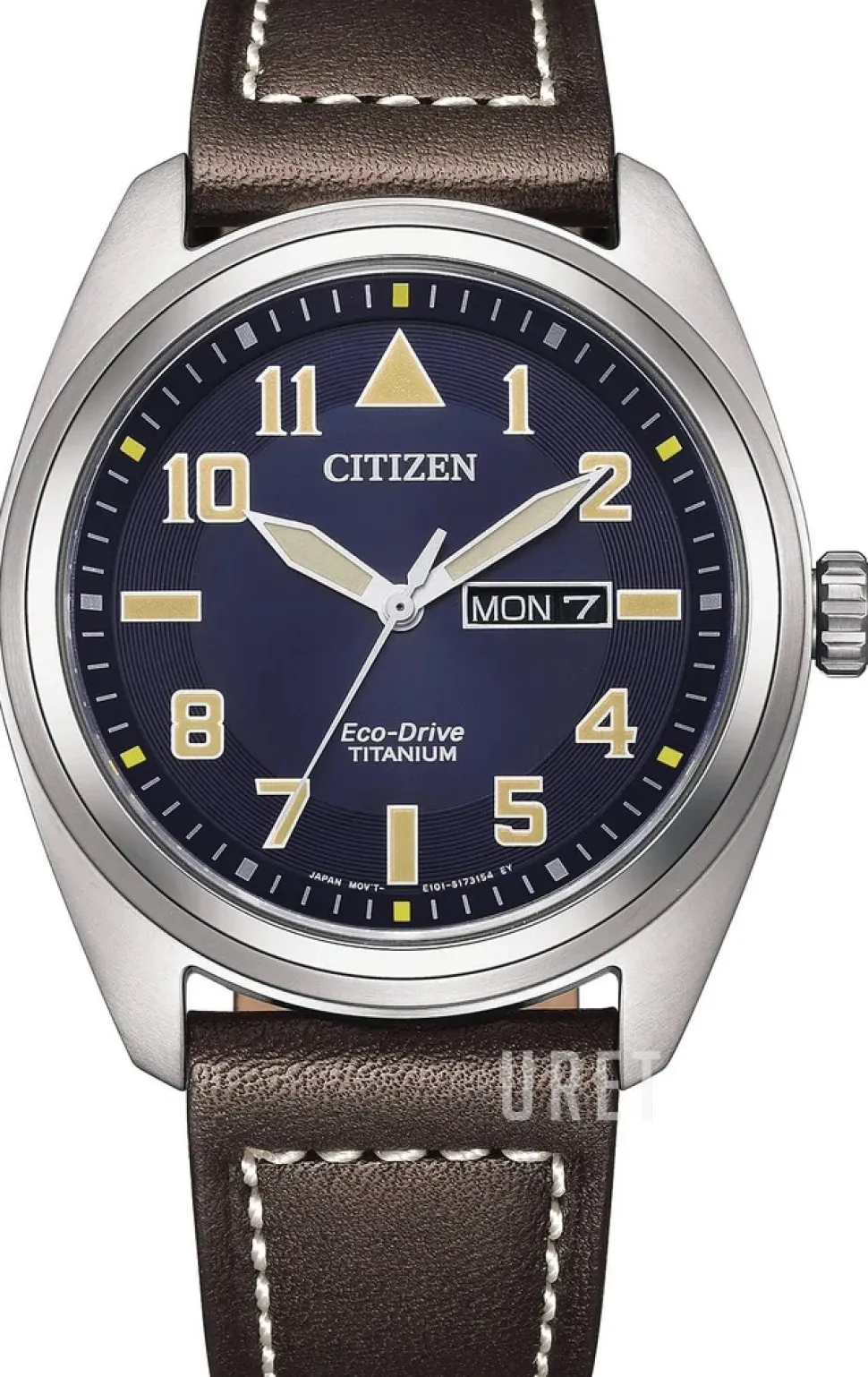 Classic Blå/Läder Ø42 mm