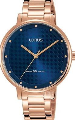 Classic Blå/Roséguldstonat stål Ø36 mm