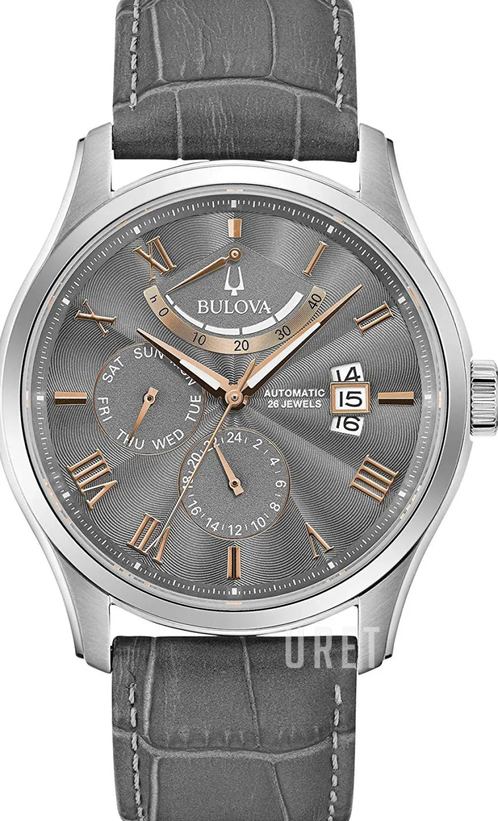 Classic Grå/Läder Ø43 mm