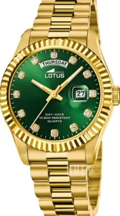 Classic Grön/Guldtonat stål Ø41.5 mm