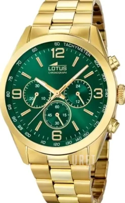 Classic Grön/Guldtonat stål Ø43 mm