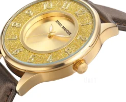 Classic Guldtonad/Läder Ø38 mm