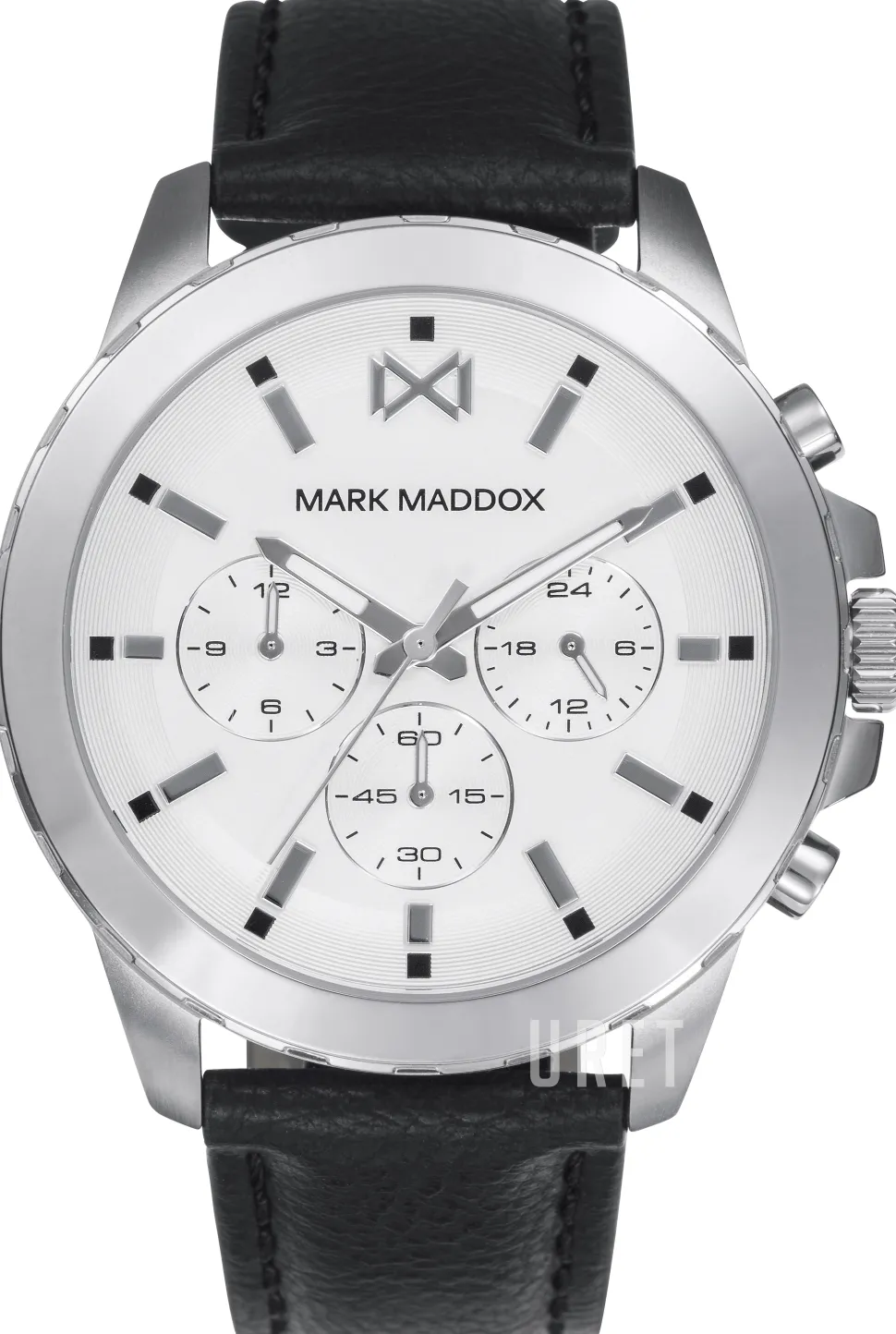 Classic Silverfärgad/Läder Ø44 mm