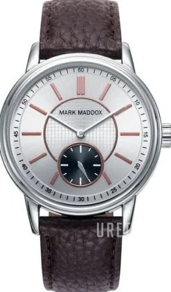 Classic Silverfärgad/Läder Ø42 mm