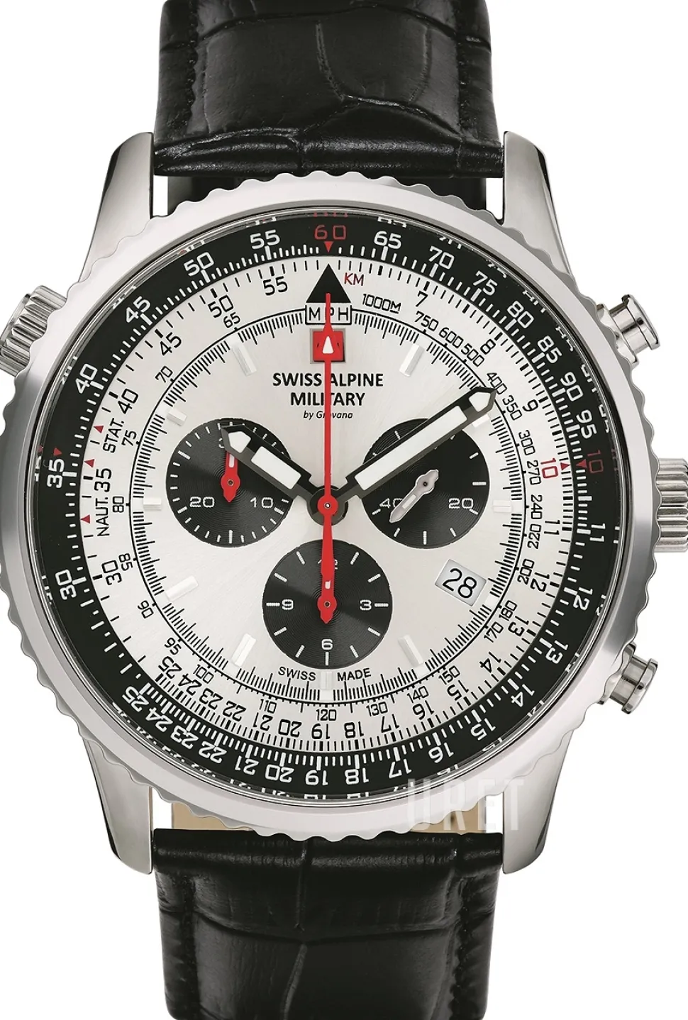 Classic Silverfärgad/Läder Ø45 mm