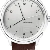 Classic Silverfärgad/Läder Ø40 mm