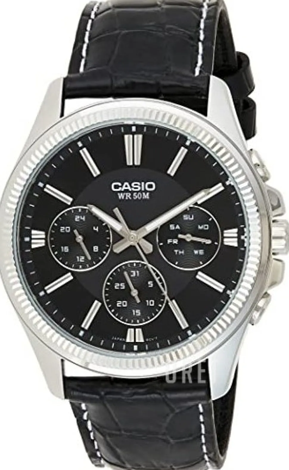 Classic Svart/Läder Ø42 mm