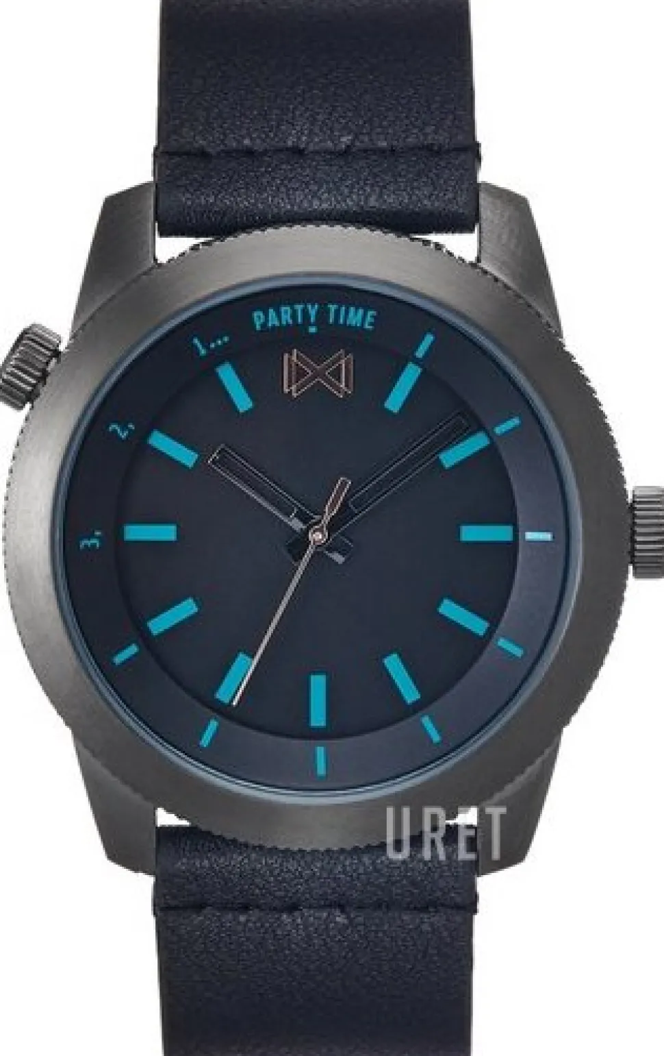 Classic Svart/Läder Ø43 mm