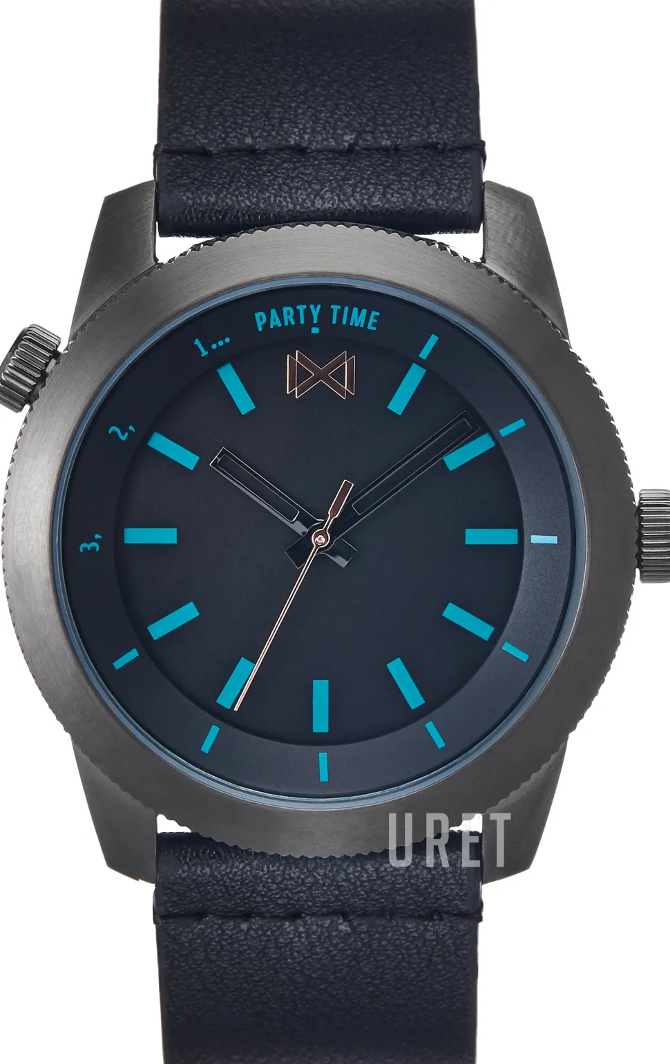 Classic Svart/Läder Ø43 mm