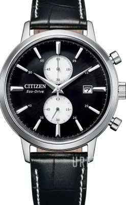 Classic Svart/Läder Ø42 mm