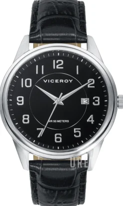 Classic Svart/Läder Ø42 mm