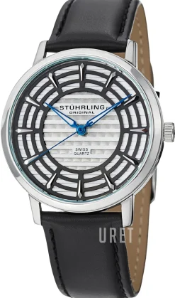 Classic Winchester Silverfärgad/Läder Ø40 mm