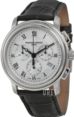 Classics Silverfärgad/Läder Ø40 mm