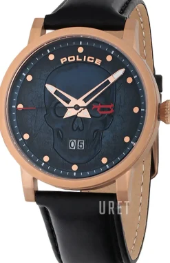 Collin Blå/Läder Ø43 mm