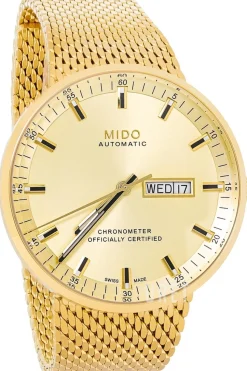 Commander Champagnefärgad/Gulguldtonat stål Ø42 mm