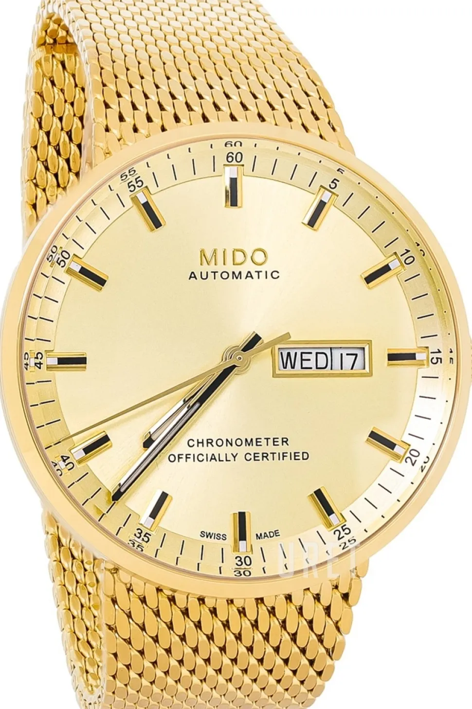 Commander Champagnefärgad/Gulguldtonat stål Ø42 mm