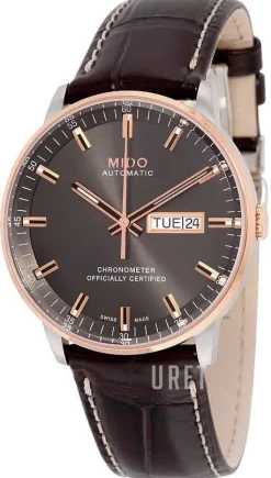 Commander Grå/Läder Ø40 mm