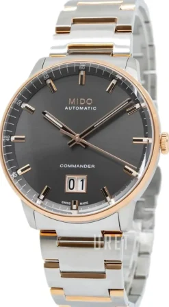 Commander Silverfärgad/Roséguldstonat stål Ø42 mm