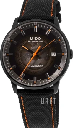 Commander Svart/Läder Ø40 mm