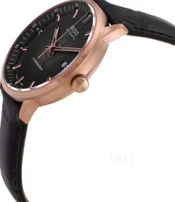 Commander Svart/Läder Ø40 mm