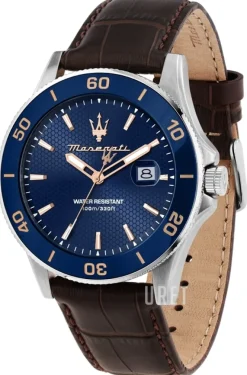 Competizione Blå/Läder Ø43 mm