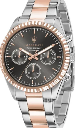 Competizione Grå/Roséguldstonat stål Ø43 mm