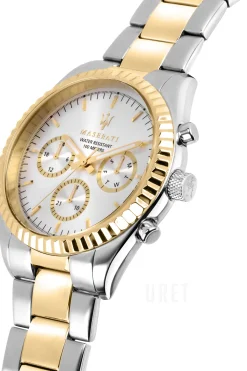 Competizione Silverfärgad/Gulguldtonat stål Ø43 mm