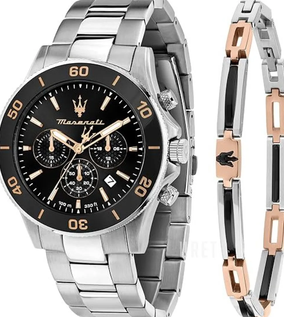 Competizione Svart/Stål Ø43 mm