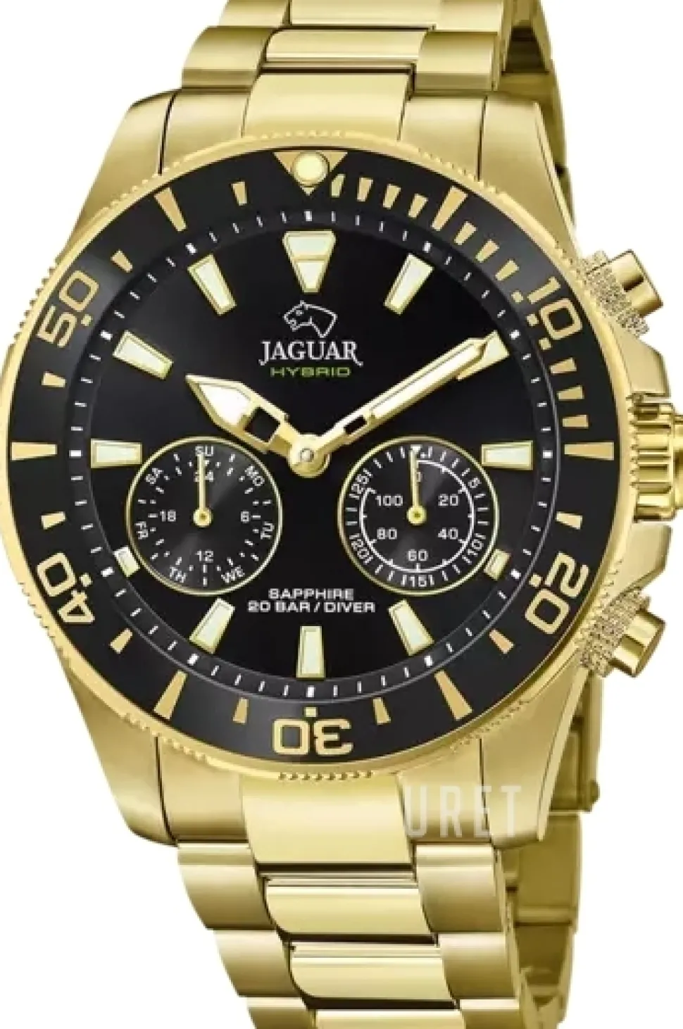 Connected Svart/Guldtonat stål Ø45.7 mm