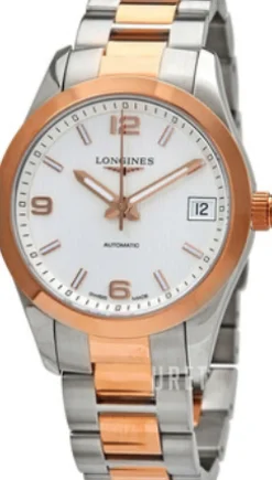 Conquest Silverfärgad/18 karat roséguld Ø34 mm